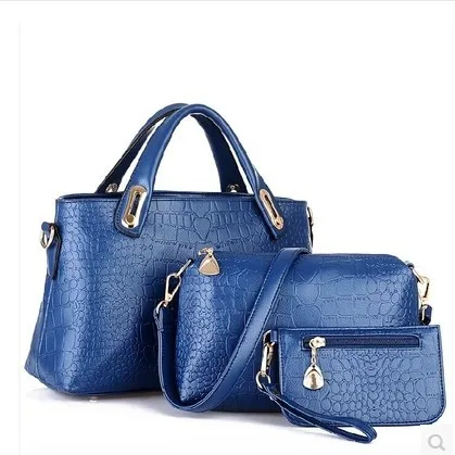 

2018 Spring New Style WOMEN'S Bag Crocodile Pattern Different Size Bags Europe And America Fashion Handbag Crossbody Bag Women's