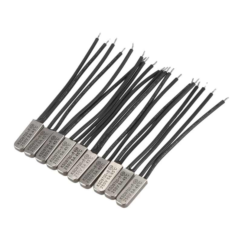 

10 Pcs Bimetal Temperature Control Switch Thermostat 45C N.O TLRS9700