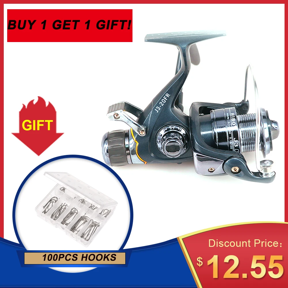 5 размеров рыболовные спиннинговые Катушки с передней и задней системой двойным