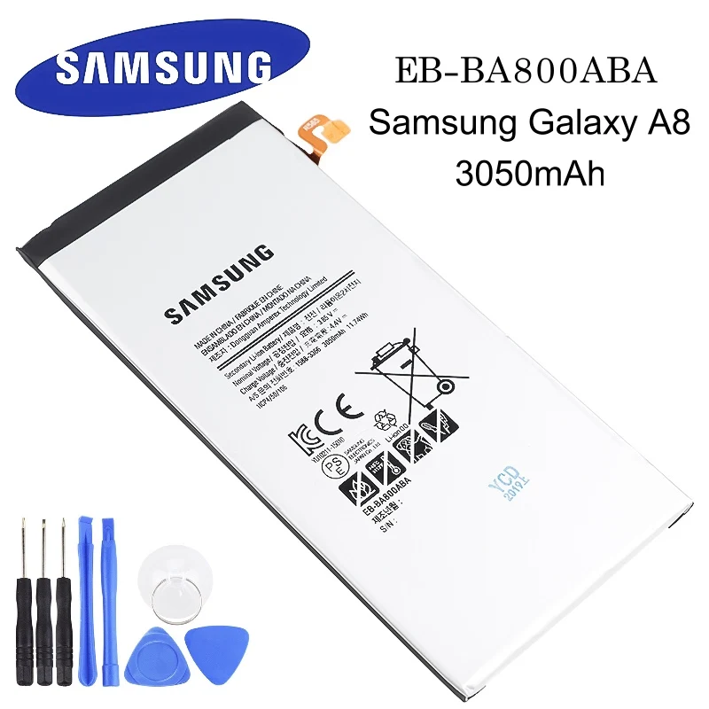 Батарея EB-BA800ABE EB-BA800ABA 3050 мАч для Samsung Galaxy A8 A8000 A800F A800S A800YZ замена батареи