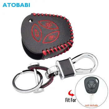 

Leather Car Key Case For LADA Sport Sedan Priora Kalina Granta Vesta X-Ray X-Ray Remote Controller Cover Keychain Protector Bag