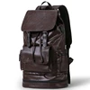 New Preppy Style Men Backpack High capacity Backpack Fashion PU Leather Casual Travel SchoolBag PU leather Back Bag 2