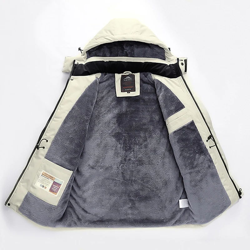 Men Winter Jackets Parka 6XL 7XL 8XL Hooded Ski Suit