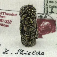 EDC Открытый карманный инструмент латунь день огонь Бог нож бусины Парашютная веревка нож бусины подвесной фонарик брелок нож бусины