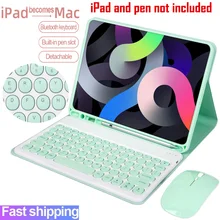 Чехол для iPad 10,2 с клавиатурой для Apple iPad 10,2 2019 2020 7 8 7-го поколения bluetooth клавиатура мышь чехол s Чехол для iPad 10,2 с клавиатурой для Apple iPad 10,2 2019 2020 7 8 7-го поколения bluetooth клавиатура мышь чехол s