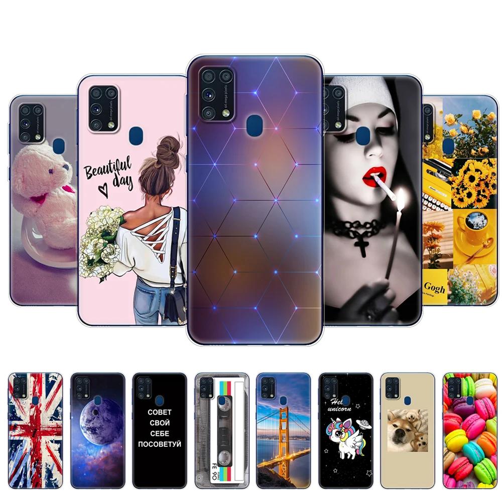 Чехол для Samsung M31 6 4 &quot силиконовый мягкий чехол телефона из ТПУ Galaxy M 31 SM-M315FZBVSER m315
