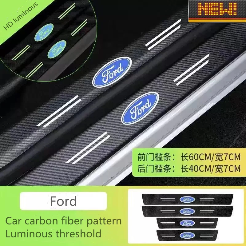 Для Ford аксессуары 4 шт. Автомобиля Световой дверной полосы на подоконник