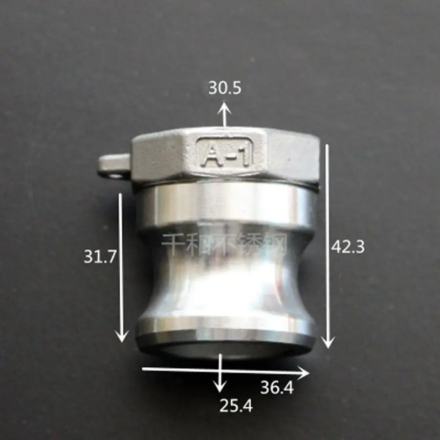 1-дюймовыечистые этикетки пробки BSPT женский x Тип штекера в Camlock Быстрая доставка