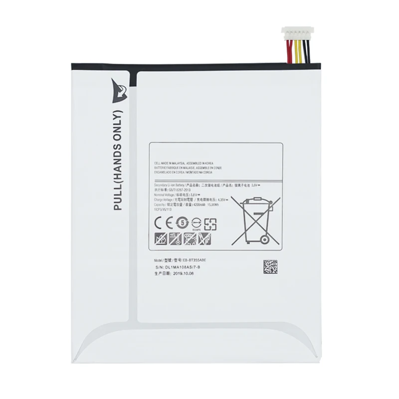 

Original Tablet Battery EB-BT355ABE for Samsung Galaxy Tab A 8.0 GALAXY Tab5 SM-T355 T355C T350 P350 P355C P355M T357W 4200mAh