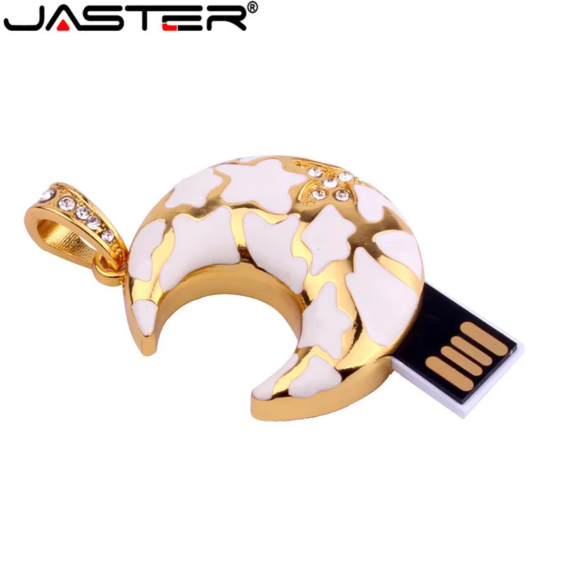 JASTER 32GB красивая модель ожерелья с Луной crstal usb2.0 флеш-накопитель 4GB 8GB 16GB USB флеш-накопитель креативный usb