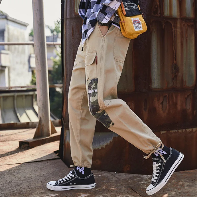 

Bib Overall Men Spring And Summer Japanese-style Casual Loose Harem Pants Trend Ankle Banded Pants Slim Fit Pants MEN'S Trousers