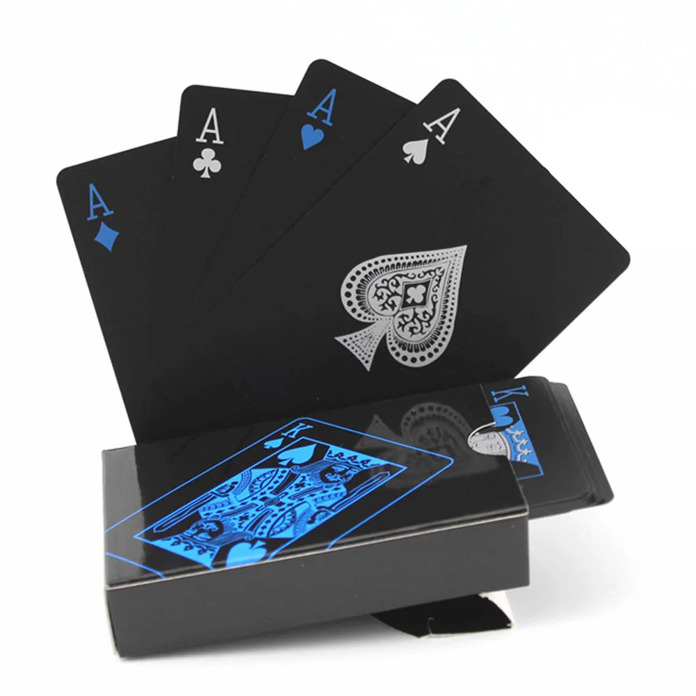 Creative Plastic PVC Poker Cards Waterproof Magic Black Playing Cards Table  Game Party Favors Cool Props Durable Poker Gift - AliExpress Toys & Hobbies