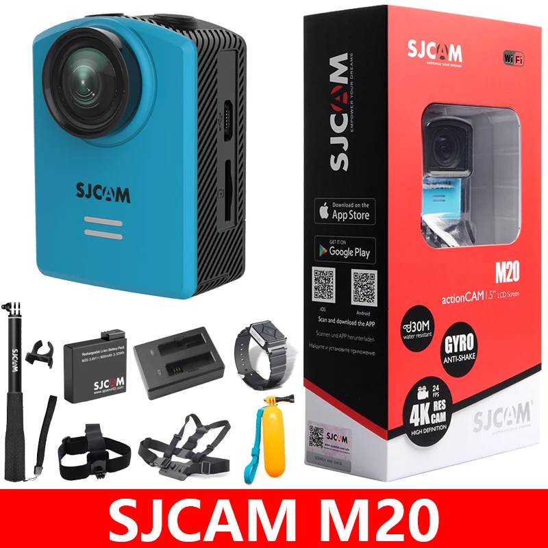 Оригинальная Спортивная Экшн камера SJCAM M20 подводная 4K Wifi Гироскопическая мини