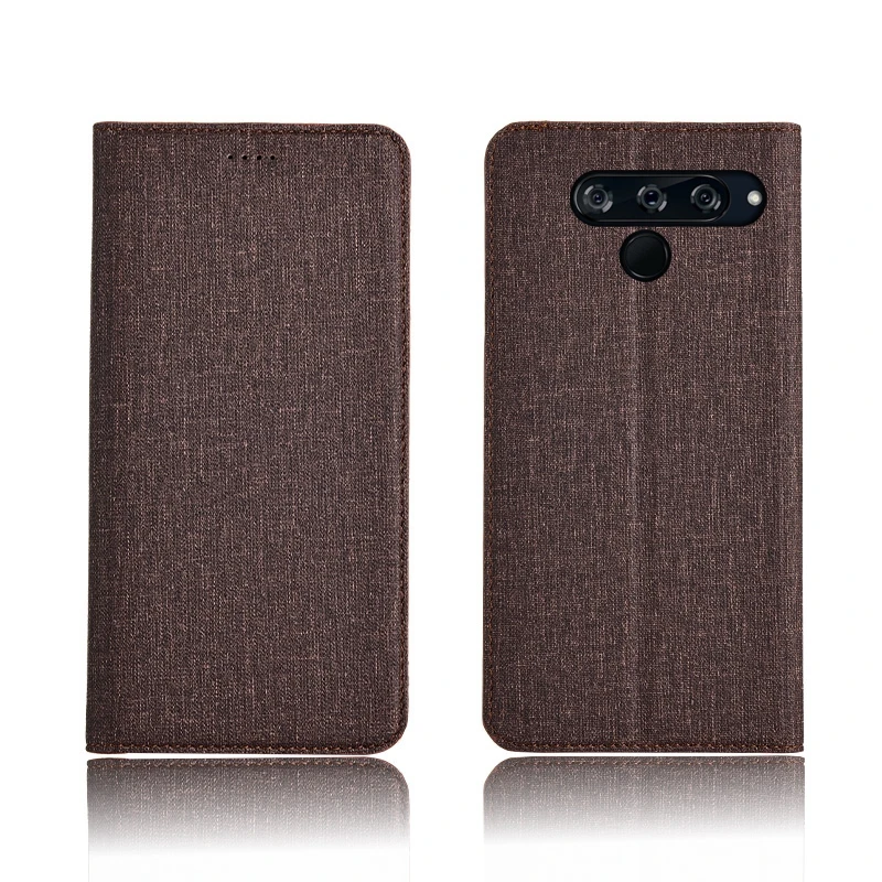 Для LG V30 чехол-крышка MOFi V20 V40 ThinQ флип Силиконовый противоударный чехол тканевый задний capas ani-knock корпус capas чехол s