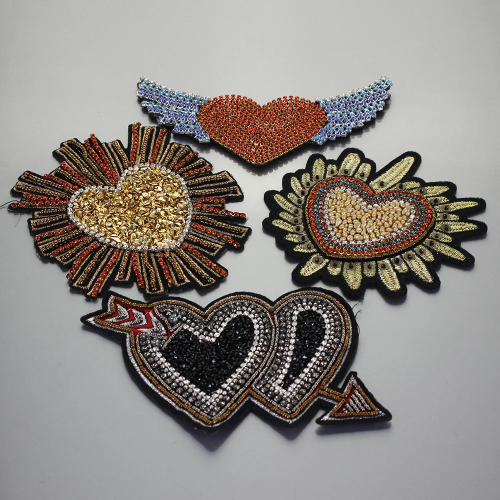 Applique Clothing Hearts Heart Patches Clothes Heart Patches