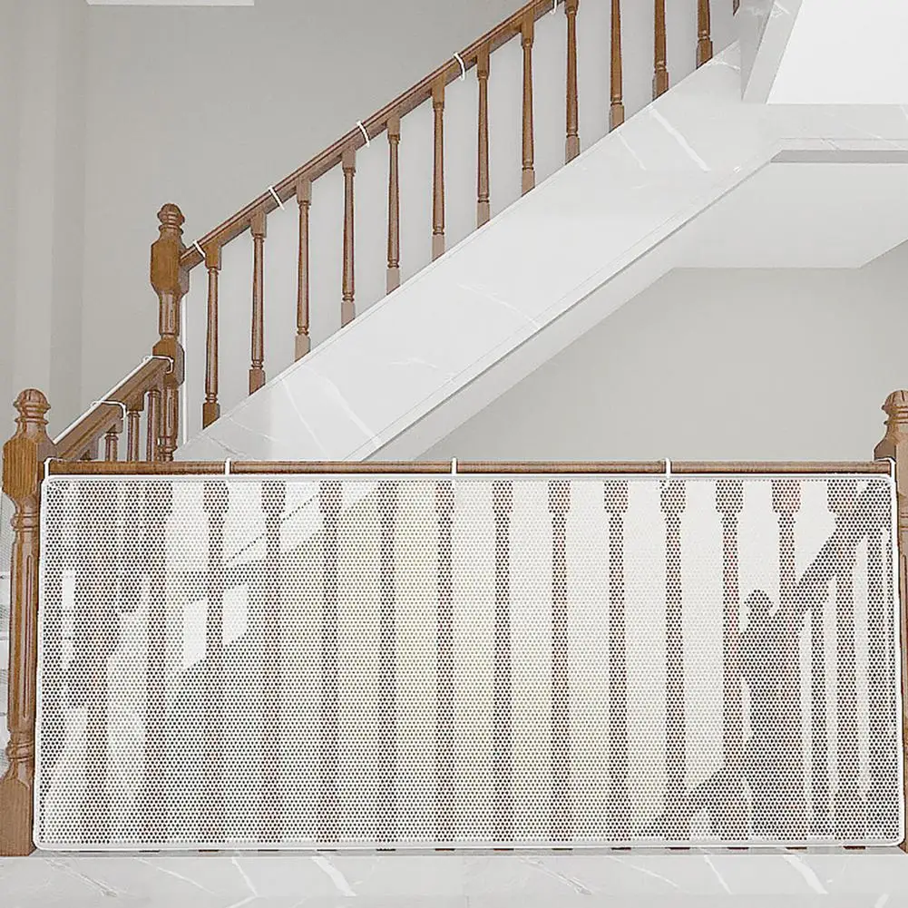 2 M 3 M Thickened Safety Rope Net Balcony Protective Net Fall Protection Kid Stairs Safety Baby Adjustable Stair Fence
