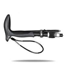 Pioneer 1 шт. углеродное волокно Т ручка трости открытый 5 секций матовый Сверхлегкий треккинг полюс походная трость для кемпинга