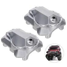 Couvercle de pont d'essieu différentiel Diff couvercle coque en alliage de Zinc bricolage remplacement pour Traxxas Trx4 RC chenille