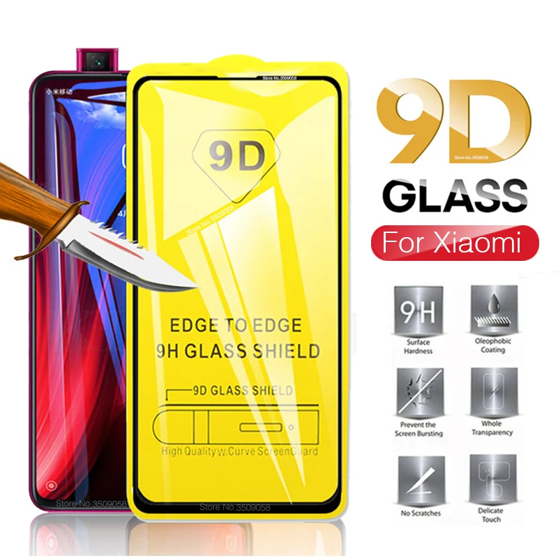 10 шт. 9D закаленное стекло для Xiaomi Redmi Go S2 Y3 Y2 Y1 Lite K20 Pro 8 8A 7 7A полное покрытие экрана