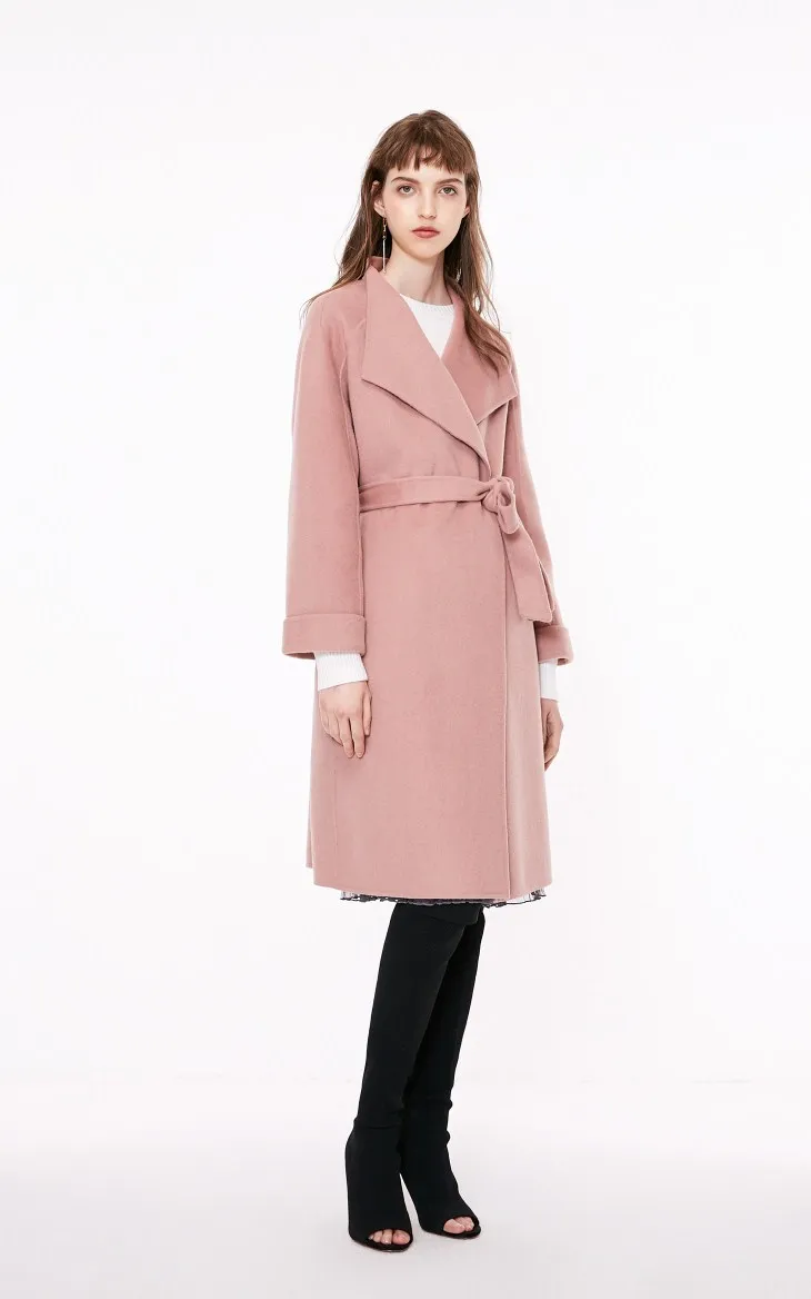 ONLY осень зима свободный крой средней шерстяное пальто женское Верхняя одежда | 11834S522