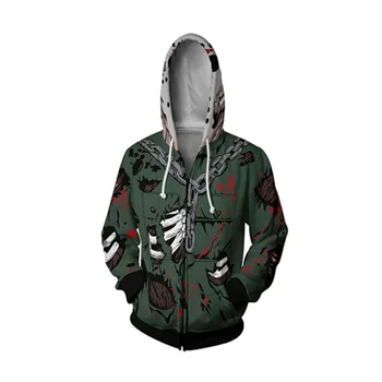 

Friday the 13th Bill Hoodies Sweatshirts Cosplay Costumes Halloween adult men women 3D Printing the Walking Dead Hoodie Jacket
