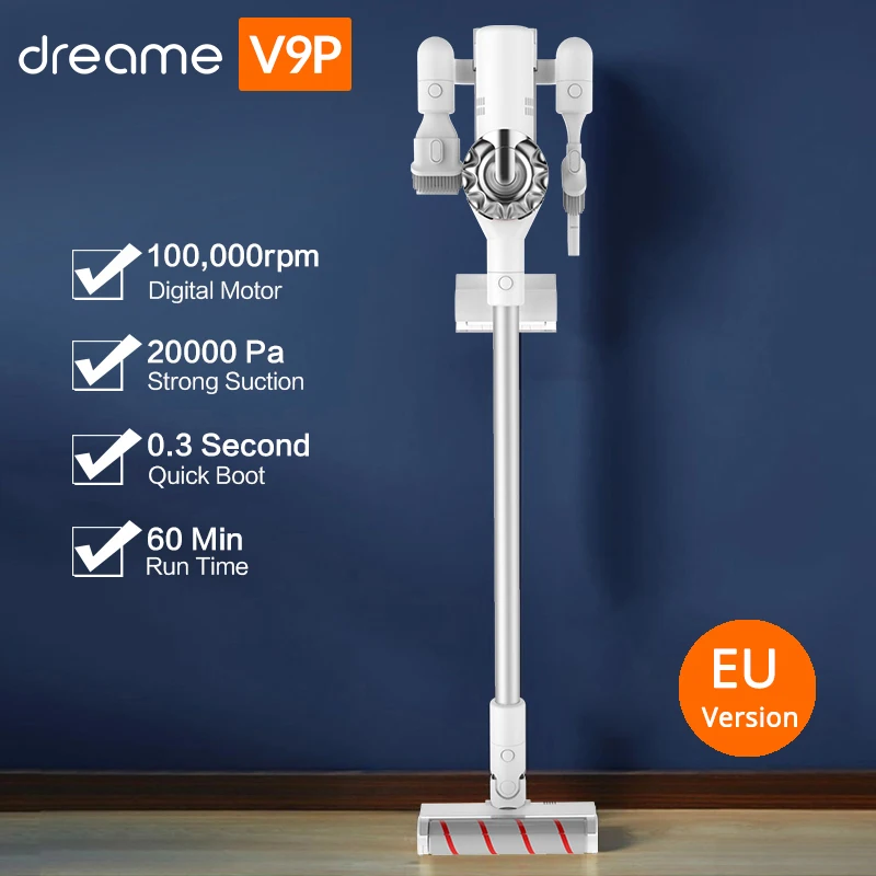 Xiaomi Dreame V9 V9P Vacuum Cleaner Handheld Wireless Vacuum Cleaners 400W 20000Pa Portable For Home Car From Youpin - Цвет: DREAME V9P