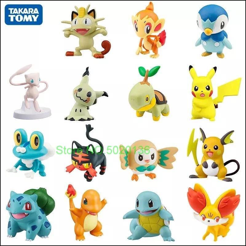 Коллекция покемонов и Пикачу 3 5-7 см фигурки Mewtwo Mew групдон Charizard Venusaur
