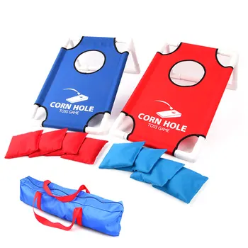 

Bullseye Bounce Tri Toss Cornhole Toss Games Cornhole Board Sports Games for All Ageswith 8 Sandbags Oxford Cloth Sports Toys
