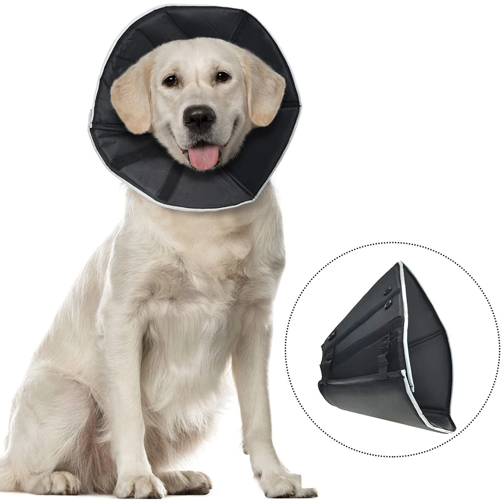 Pet Cat Dog Collar for After Surgery Adjustable Protective Neck Cone