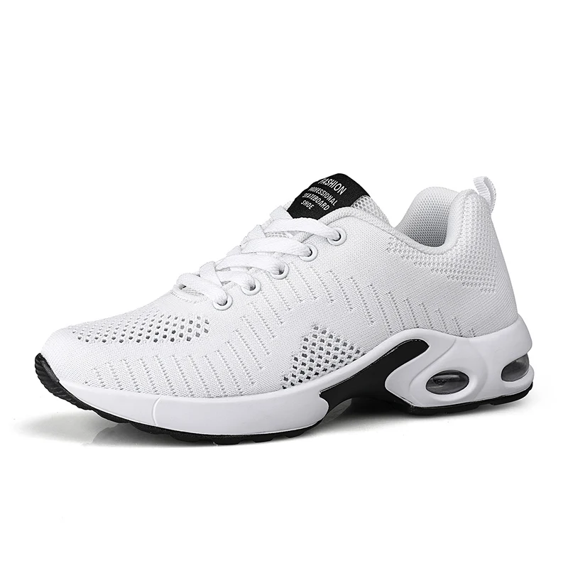 Белый autumn Hot Sale Tenis Feminino New Gym Sport Shoes Women Tennis Shoes Female Stability Athletic Fitness Sneakers Trainers - Цвет: Белый