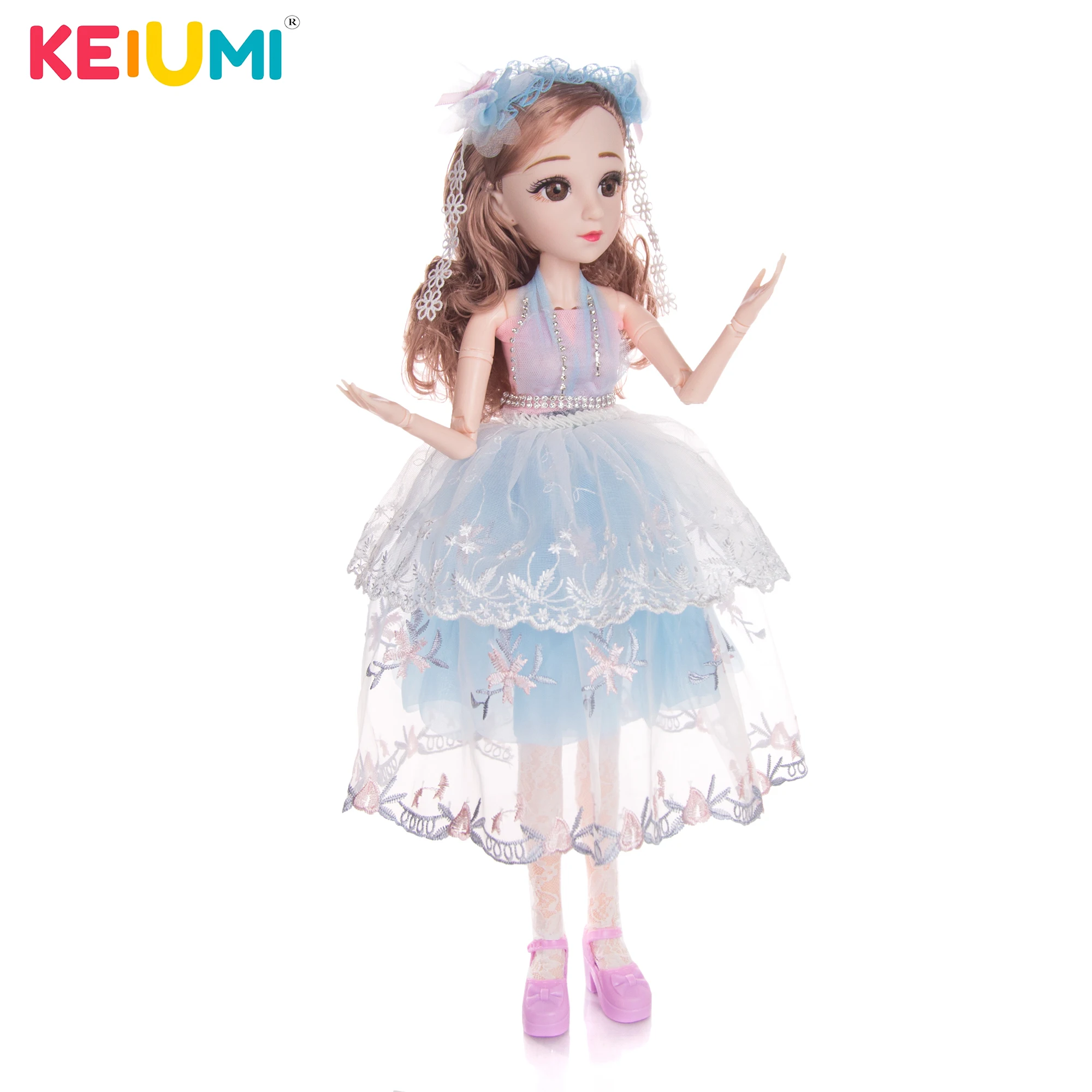 KEIUMI 19 дюймов полный силиконовые BJD коллекция Dreamful суставы куклы может