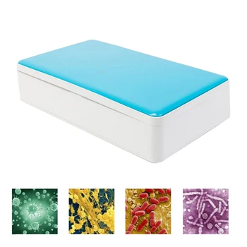 

Voice Nano Sterilizer Box Ultraviolet Disinfection Cabinet Dryer Machine Masks Jewelry Makeup Tools Disinfector UV Sterilization