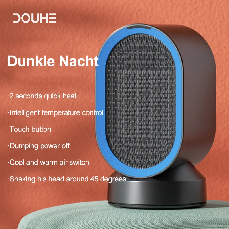 Xiaomi Youpin DOUHE 600W Warmer Electric Heaters Portable Fan Heater  Thermostat Shaking For Home With Timing Function - AliExpress