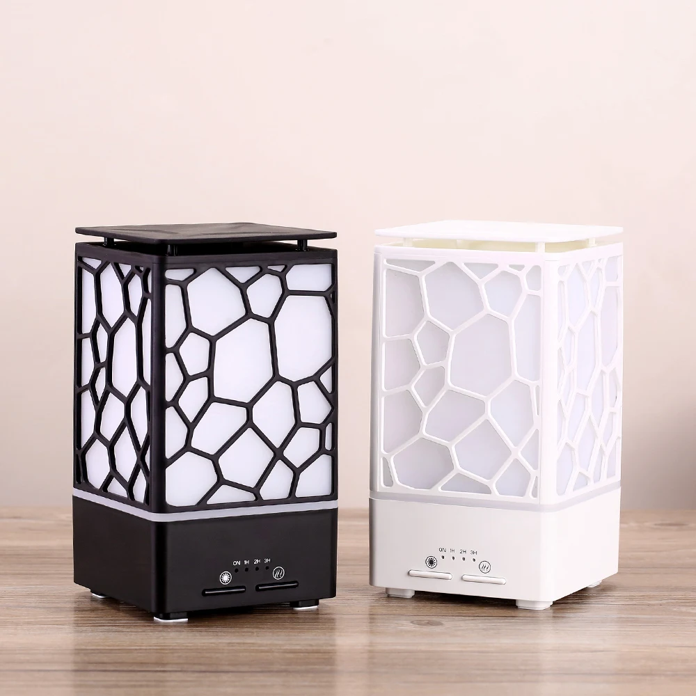 Günstige Luftbefeuchter Nebel Maker 200ML Aroma Ätherisches Öl Diffusor Wasser Cube Luftbefeuchter Ultraschall Bunte Nachtlicht Office Home