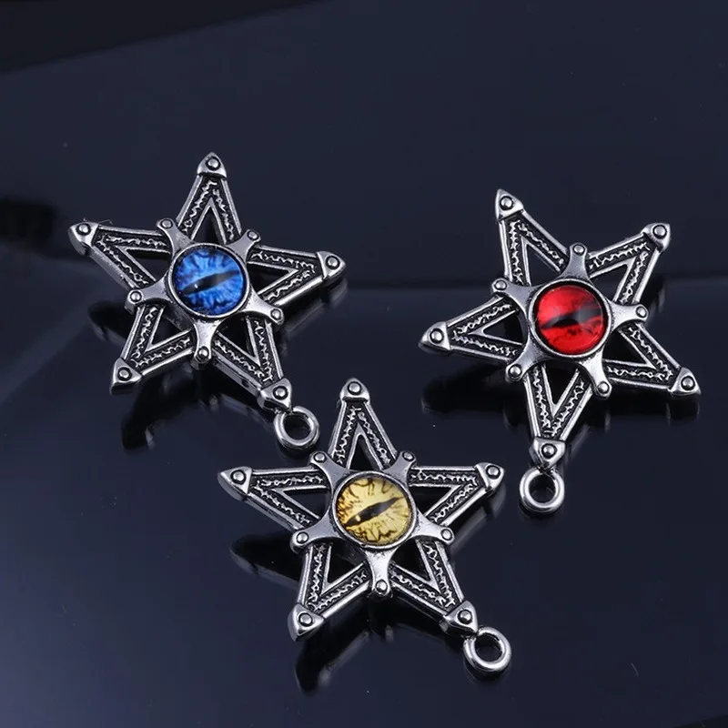 Модное ожерелье для мужчин и женщин аниме панк дьявол глаз Черный Рок стрелок