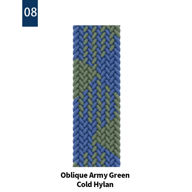 Braided SOLO LOOP Strap For Apple watch band 44mm 40mm 38mm 42mm 44 mm Nylon bracelet correa iWatch serie 3 4 5 SE 6 7 45mm 41mm 8 Army Green Blue