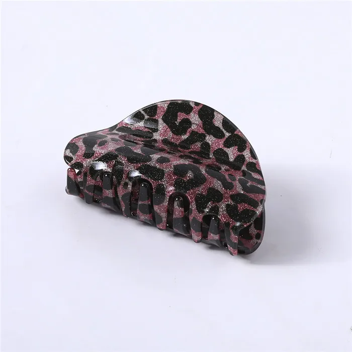 8cmLeopard-Big Rose Модные женские заколки в клетку с животным принтом, заколки для волос для девушек, заколки для волос, женские аксессуары для волос - Цвет: 8cmLeopard-Big Rose