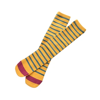 

Baby Girl Long Socks Cute Socks Striped Print Cotton Long Socks Infant Children Soft Crib Leg Warmer