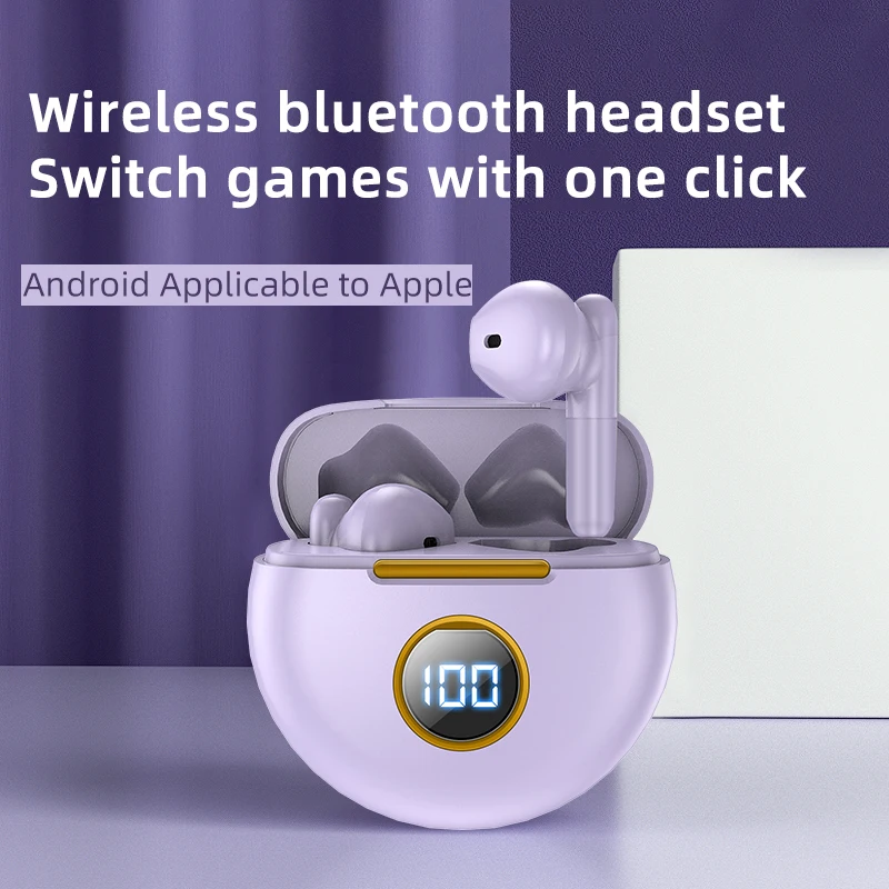 Auricolari Bluetooth TWS 5.1 Cuffie wireless HD Call Auricolari impermeabili per smartphone con microfono Per telefono In-ear_voghion.com