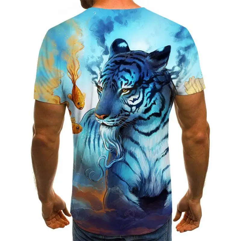 2021 summer new style 3D printing birds men's and women's casual T-shirt fashion trend young handsome T-shirt top 2021 summer new style 3D printing birds men's and women's casual T-shirt fashion trend young handsome T-shirt top