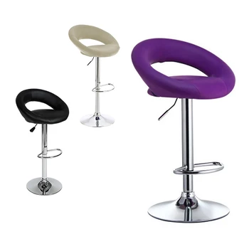 

2 pcs / Set Top Quality European Moon Bay Bar Chairs Adjustable Kitchen Chairs With Footrest BarStools Fashion Furniture HWC