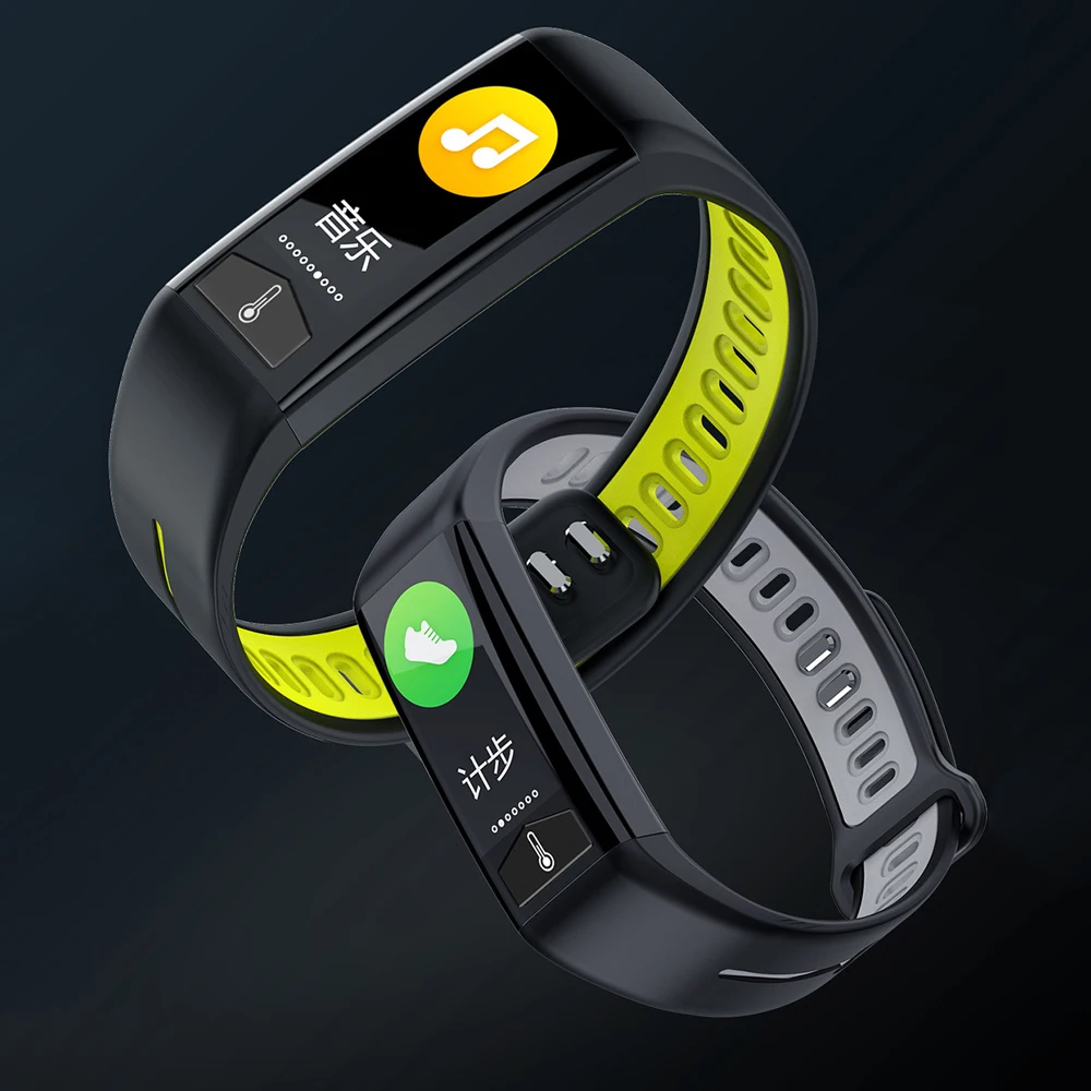 

T20 Body Temperature Detection Smartband Hear Rate Health Smart Bracelet Alipay Weather Forecast Photography Sport Tracker Watch