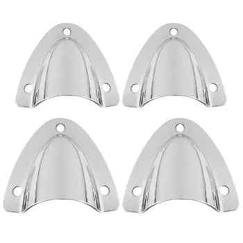 

2pcs Marine Grade Stainless Steel Midget Clam Shell Wire Cable Vent Cover Hose