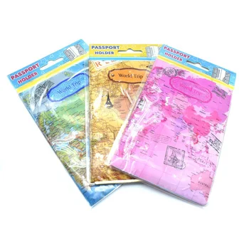 

1PC Fashion World Map Travel Passport Cover PVC Holder Travel Passport Cover Case Brand Passport Holder Documents Folder Bag
