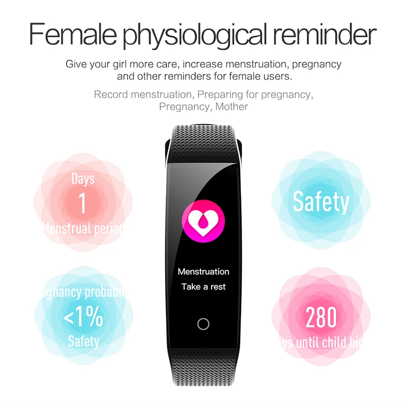 MISTEP CB501H Smart Bracelet Color Screen Smart band for woman and man Fitness Traker Bluetooth Sport IP68 Waterproof wristband