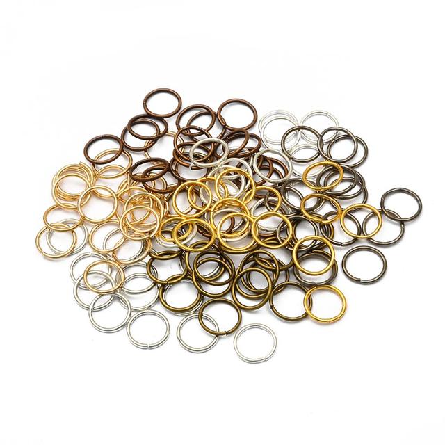 Single Loops Alloy Open Jump Rings Split Rings Connectors For DIY Jewelry Making Findings Accessories Supplies