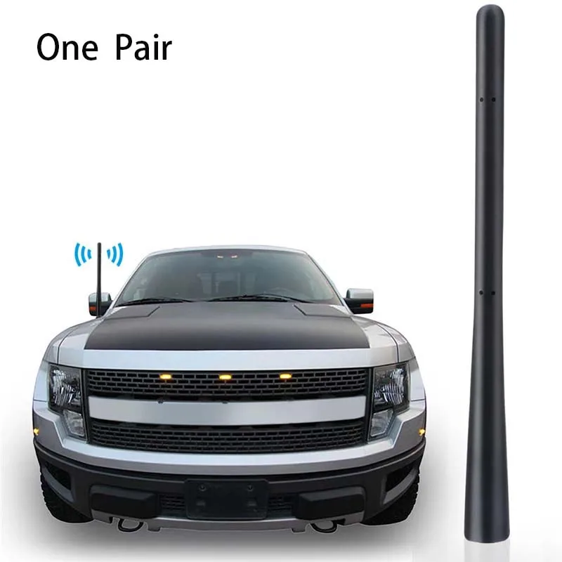 2PCS 7inch Car Antenna For Ford Raptor F 150 1990 2021 F150 AM FM Auto