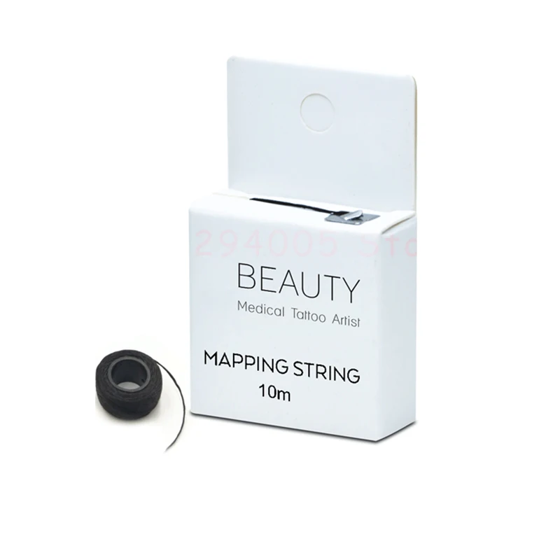 white Pre-Inked Brow Mapping струны пигментные Струны для микроблейдинга пму аксессуары Brow Mapping нить для бровей Перманентный макияж - Цвет: white