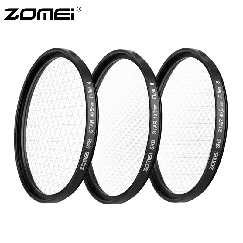 ZOMEI 40 5 82 мм Звездный эффект взрыв мерцание 4 + 6 8 точек DSLR фильтр объектива для Canon