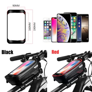 

Bicycle Bag Waterproof Front Bike Cycling Bag 6.2 inch Mobile Phone Bicycle Top Tube Handlebar Bags Mountain Cycling Accessories